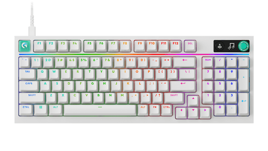G316 X 98 Mechanical Wired Gaming Keyboard - WHITE - US INT'L