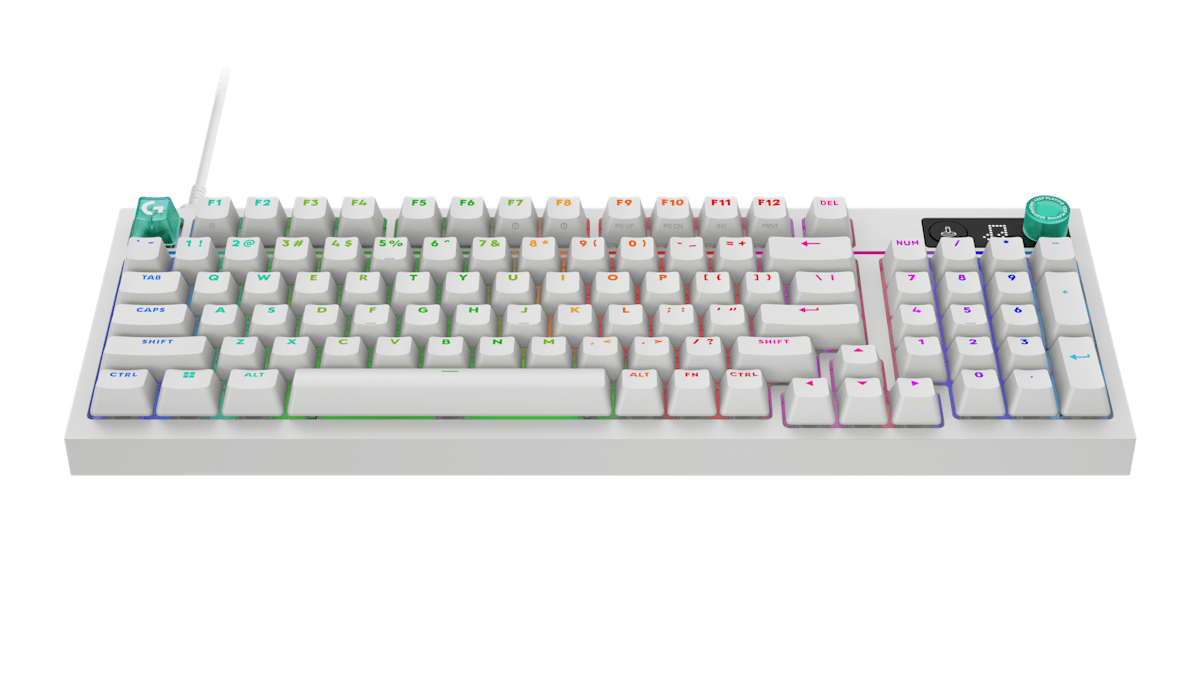 G316 X 98 Mechanical Wired Gaming Keyboard - WHITE - US INT'L