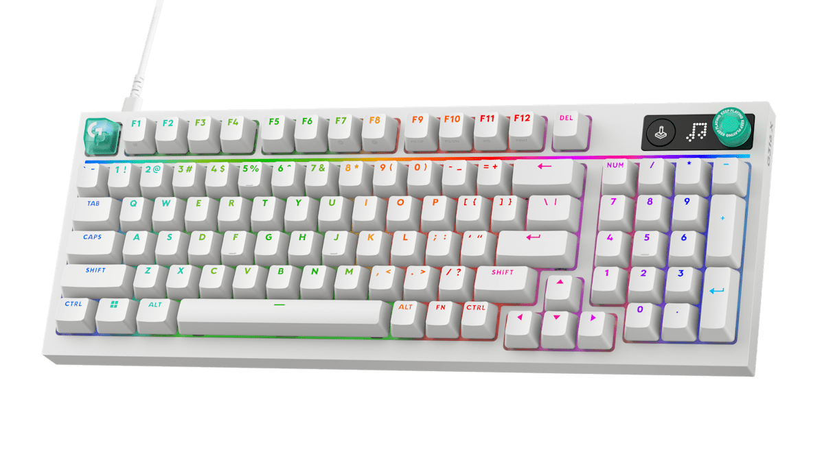 G316 X 98 Mechanical Wired Gaming Keyboard - WHITE - US INT'L