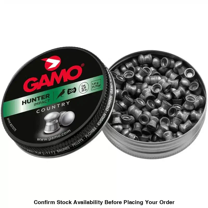 Gamo Hunter Pellets – 6.35mm (Pack of 200) Bulk Buy 10 X Tins - Guards On Duty Shop