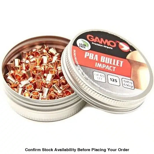 Gamo PBA Bullet Pellets – 4.5mm (Pack of 125) Bulk Buy 10 X Tins