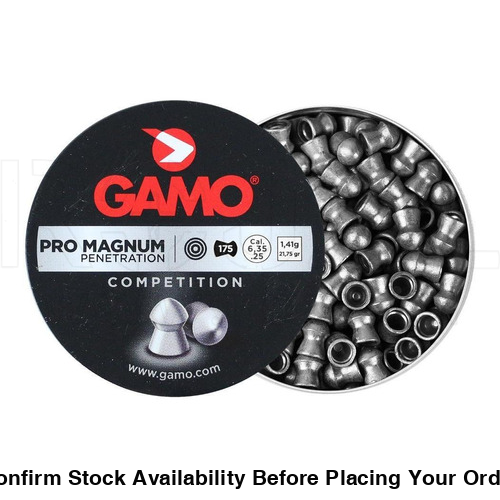 Gamo Pellets 6.35mm Pro-Magnum 175 (Bulk Buy 10 Tins)