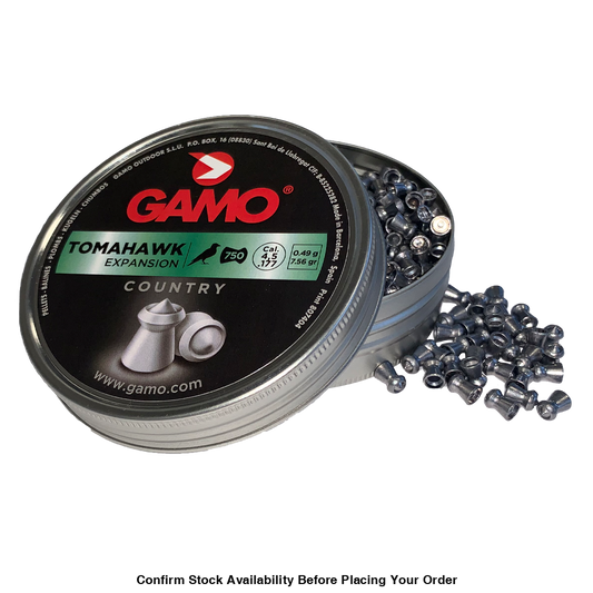 Gamo Tomahawk Pellets – 4.5mm (Pack of 750) Bulk Buy 10 X Tins