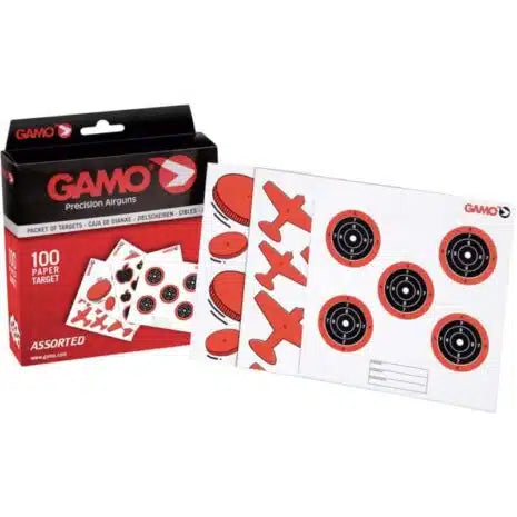 GAMO TARGET ASSORTED (PACK OF 100) — G-6212136