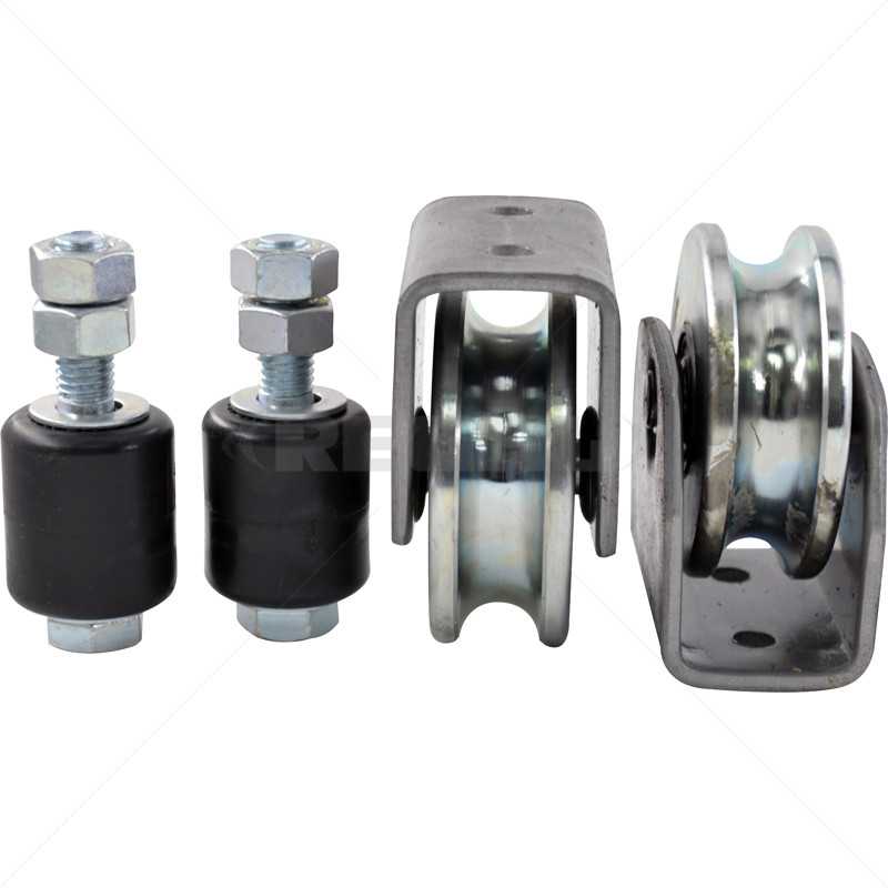 Gate Wheel Kit - 80mm U - Profile Elect (Welding Rods)