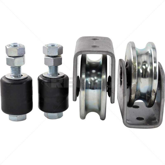 Gate Wheel Kit - 80mm U - Profile Elect (Welding Rods)