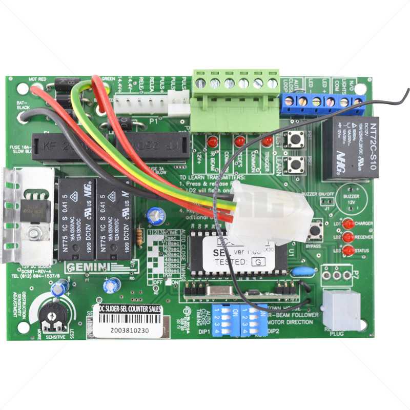 Gemini 12V DC Slider PCB SEL L90451