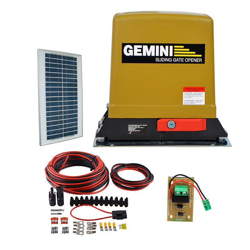 Gemini DC Slider 12V 12A/h Kit with Solar Solution