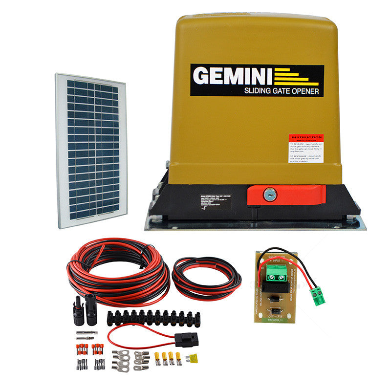 Gemini DC Slider Kit with Solar Solution