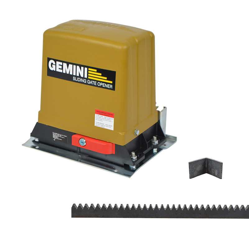 Gemini DC Slider with Base Plate + Battery + 2 x Tx3 + 4m Steel Rack