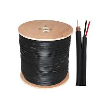 Cable Coaxial RG59 500m Black 0.5mm