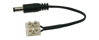 Generic DC Plug - Male Lead - Included Connector Block