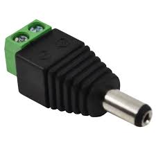 DC Jack with Screws - Male Connector