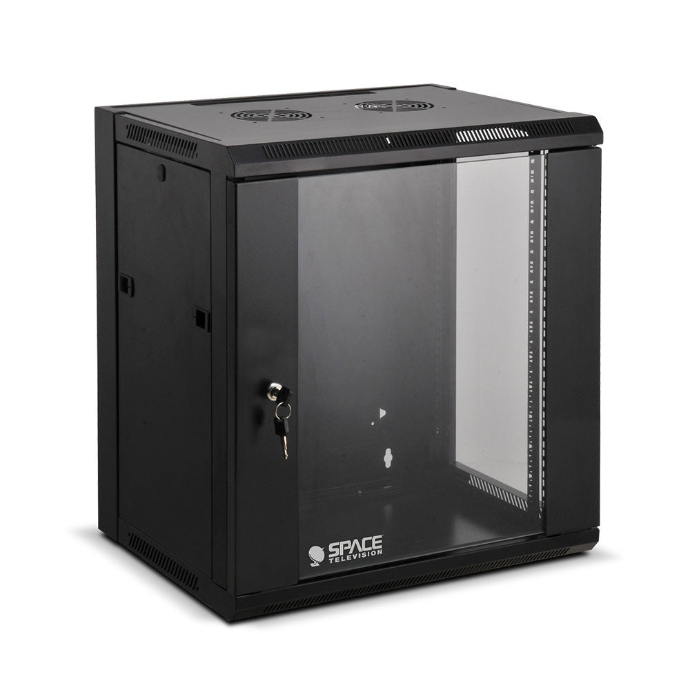 Swing Frame Wall Box 9U - 600mm Total Depth - Includes Fan