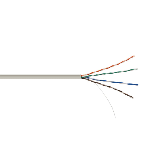 CAT5e Solid UTP Copper Cladded Aluminium 100m Grey Network Cable