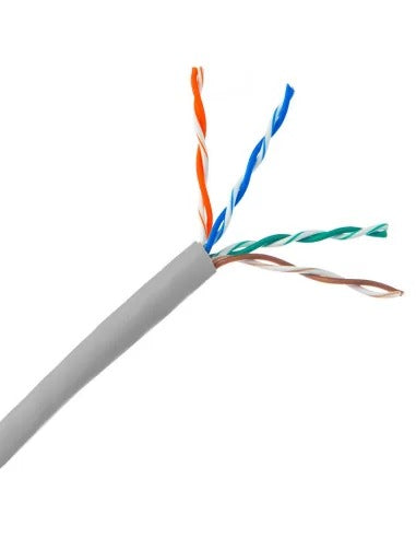 Generic CAT6 Solid UTP Bare Copper 305m Grey Network Cable