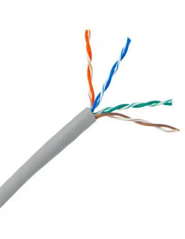 Cable 4 Pair UTP Cat 5 Solid Grey 305m - Copper Clad Aluminium