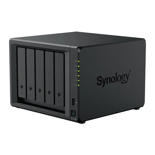 Synology DS1525+ 5 Bay NAS (Espandable to 15 bay) AMD Ryzen V1500B 4C CPU 8 GB DDR4 ECC SODIMM (2 DIMM Slots)