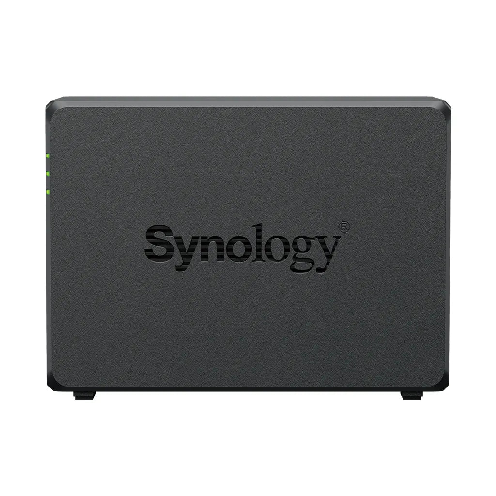 Synology DS725+ 2 Bay NAS AMD Ryzen R1600 2C CPU 4 GB DDR4 ECC SODIMM (2 RAM slots) 1 x RJ-45 1GbE 1 x RJ-45 2.5GbE