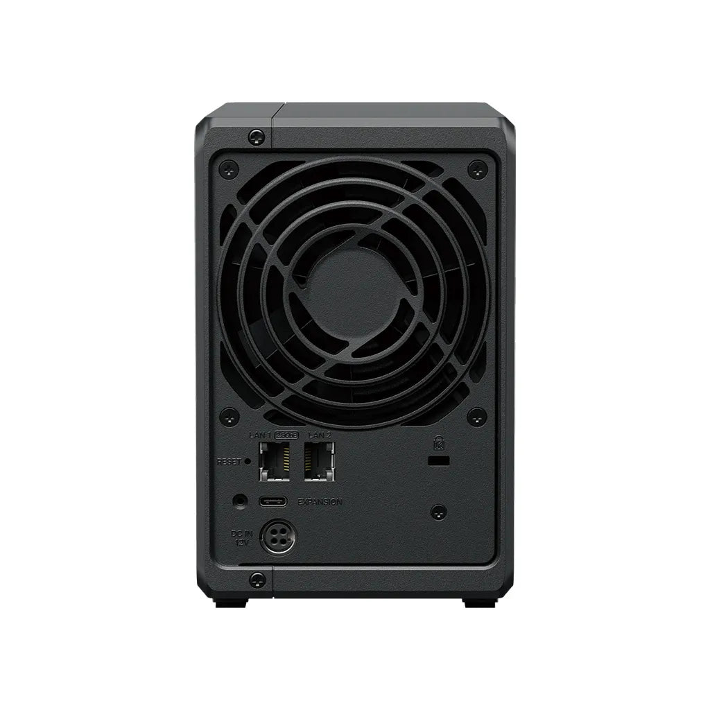 Synology DS725+ 2 Bay NAS AMD Ryzen R1600 2C CPU 4 GB DDR4 ECC SODIMM (2 RAM slots) 1 x RJ-45 1GbE 1 x RJ-45 2.5GbE