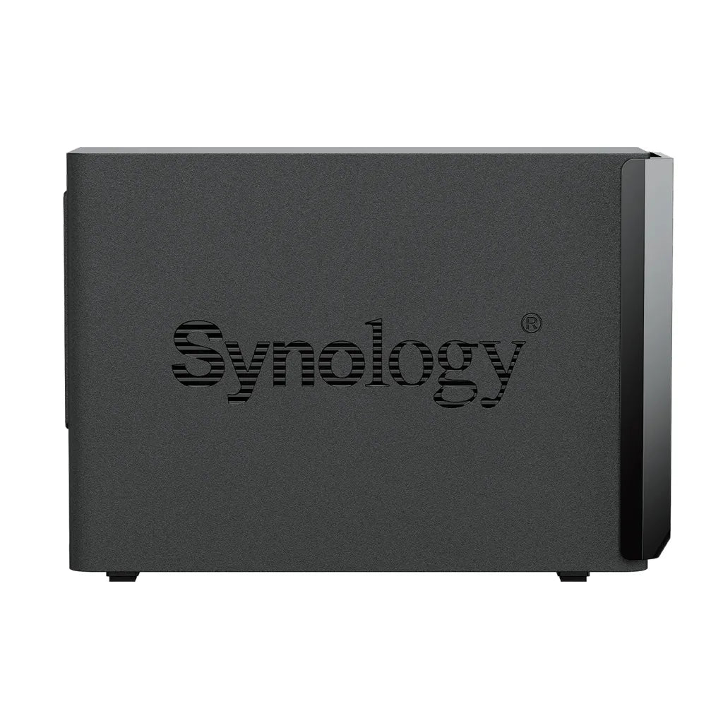 Synology DS225+ 2 Bay Desktop NAS Intel Celeron J4125 4C 2GB soldered DDR4 non-ECC (one open RAM slot; max 6GB RAM)