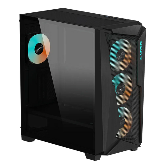 Gigabyte C301 Glass ATX Chassis; 2x 3.5'' | 2x 2.5'' Drive Bays; 360mm Radiator compatible; 4x 120mm fan incl; White