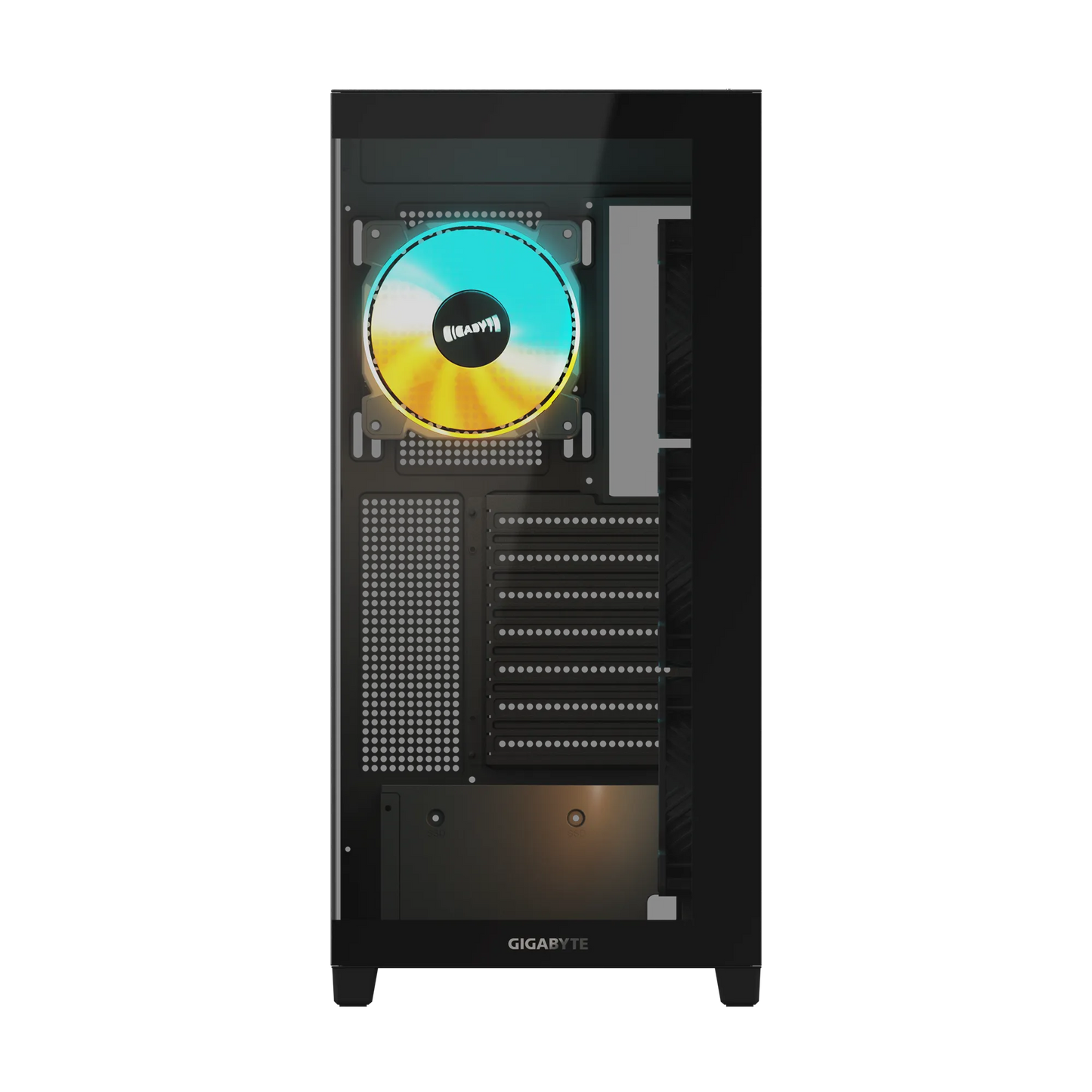 Gigabyte C500 Panoramic Stealth ATX Chassis; 1x 3.5'' | 2x 2.5'' Drive Bays; 360mm Radiator compatible; 4x 120mm ARGB fan incl;