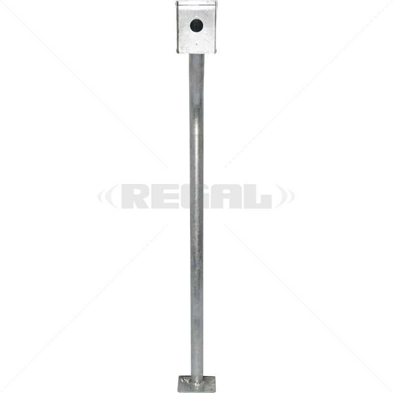 Gooseneck - Galv Rainshield & Base Plate (PVC Bond)