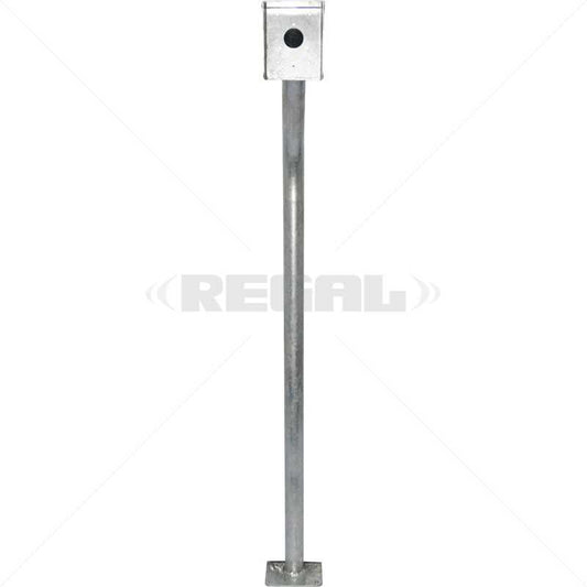 Gooseneck - Galv Rainshield & Base Plate (PVC Bond)