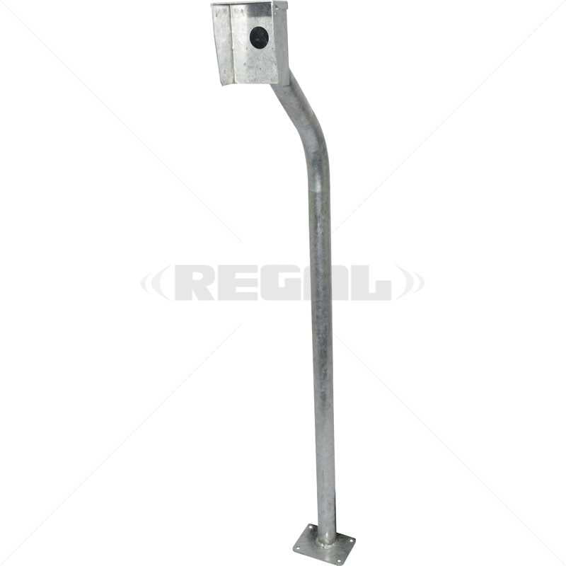 Gooseneck - Galv Rainshield & Base Plate (PVC Bond)