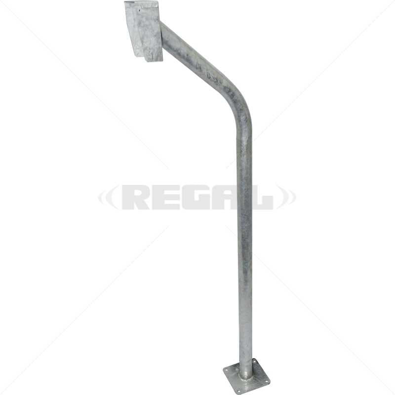 Gooseneck - Galv Rainshield & Base Plate (PVC Bond)