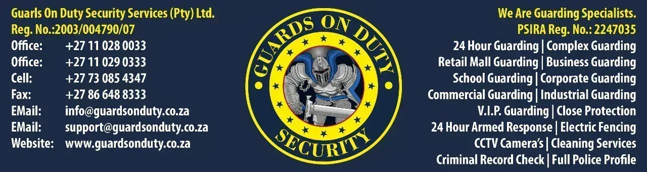 Month To Month Security Guard (Free Quotation) - Guards On Duty Shop & Security Guards