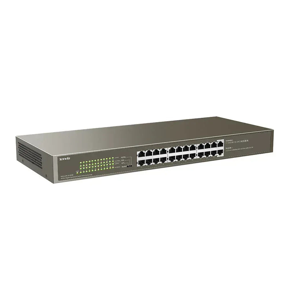 TENDA RACKMOUNT SWITCH GIGABIT 24 PORT POE Guards On Duty Security