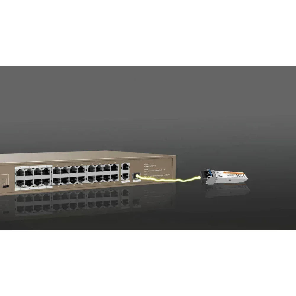 TENDA RACKMOUNT UNMANAGED SWITCH 10/100 24-PORT POE Guards On Duty Security