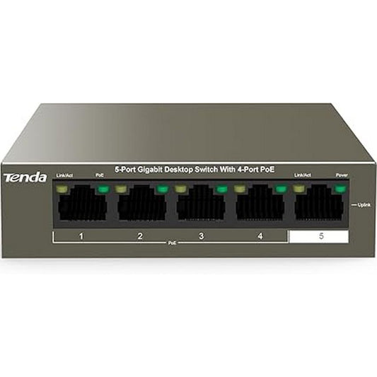 TENDA DESKTOP SWITCH GIGABIT 4-PORT POE - Guards On Duty Shop