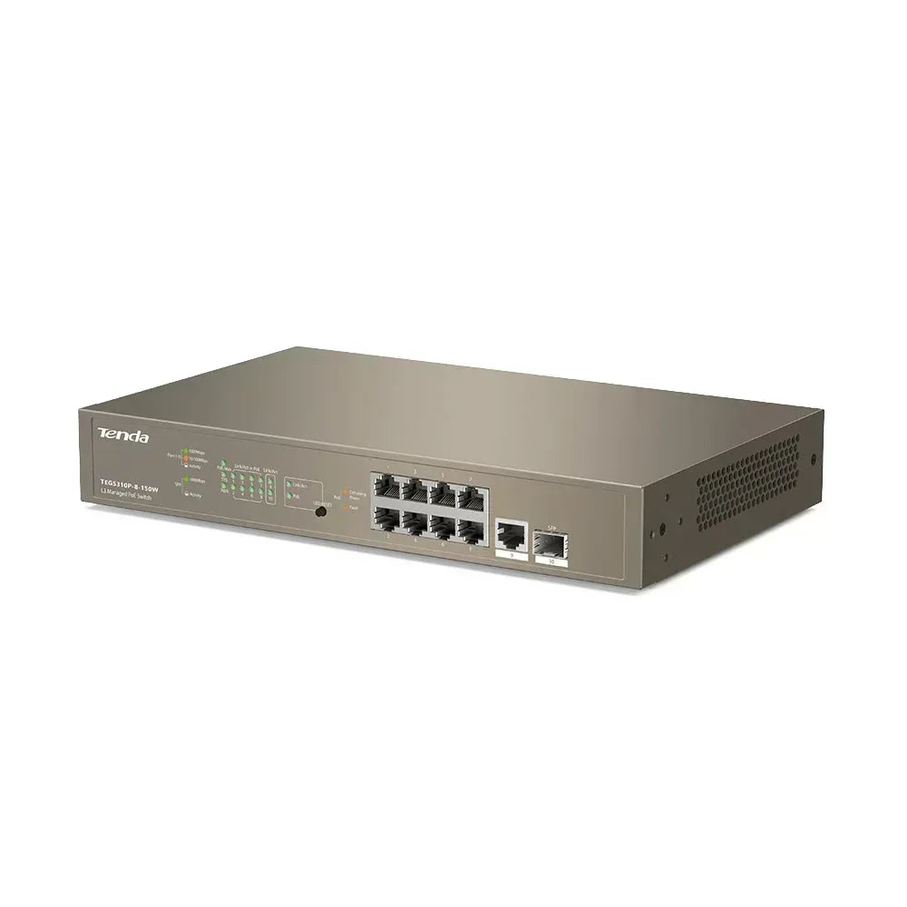 TENDA LAYER 3 MANAGED SWITCH, 8 PORT Guards On Duty Security