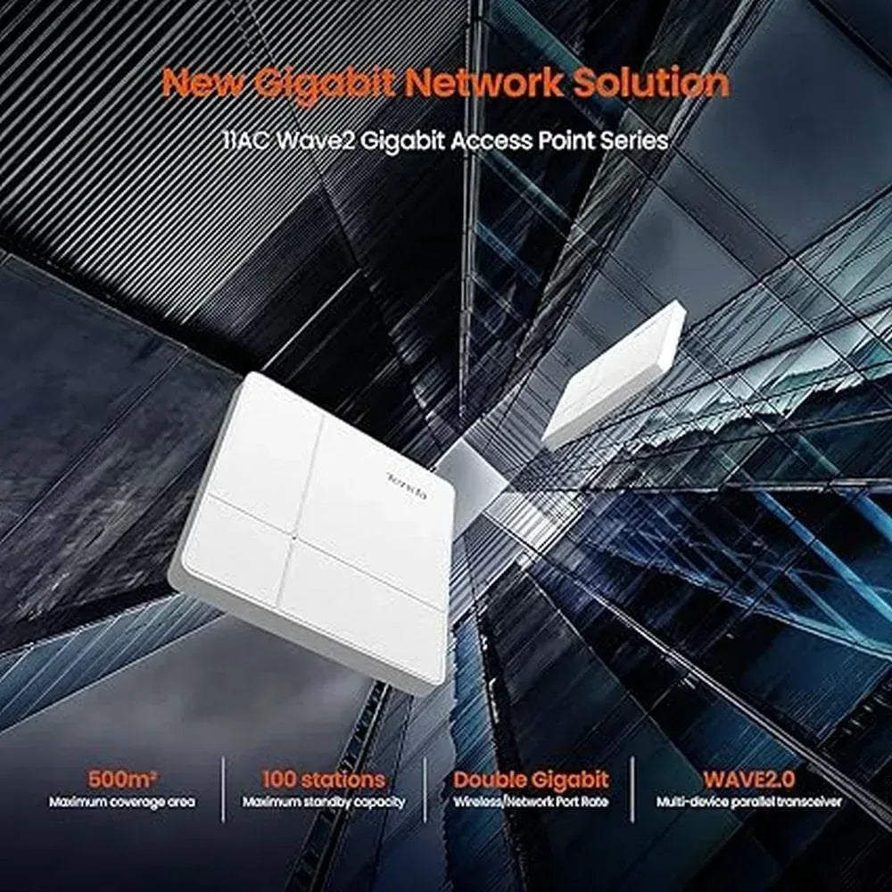 Tenda AC1200 Wave 2 Gigabit Access Point Guards On Duty Security