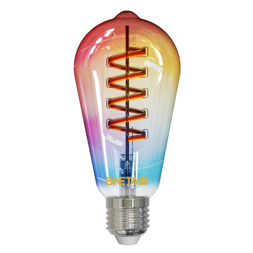 BNETA IoT Smart Filament WiFi Colour + Warm/Cool White LED Bulb (ST64C E27)