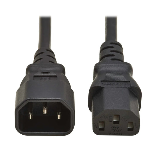 EATON TRIPP LITE SERIES PDU POWER CORD, C13 TO C14 - 10A, 250V, H05VV-F, 3 M (9.8 FT.), BLACK - Guards On Duty Shop & Security Guards