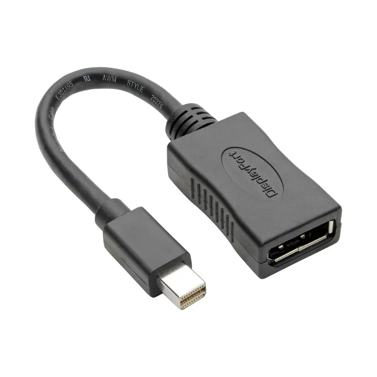 EATON TRIPPLITE KEYSPAN MINI DISPLAYPORT TO DISPLAYPORT ADAPTER 4K 60 HZ BLACK (M/F) 6-IN. (15.24 CM) - Guards On Duty Shop & Security Guards
