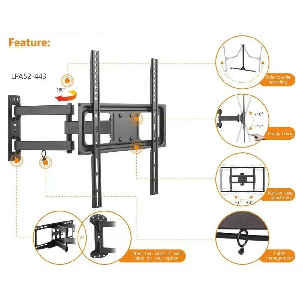EQUIP BRACK, TV 32"-55" ARTICULATING WAL Guards On Duty Security