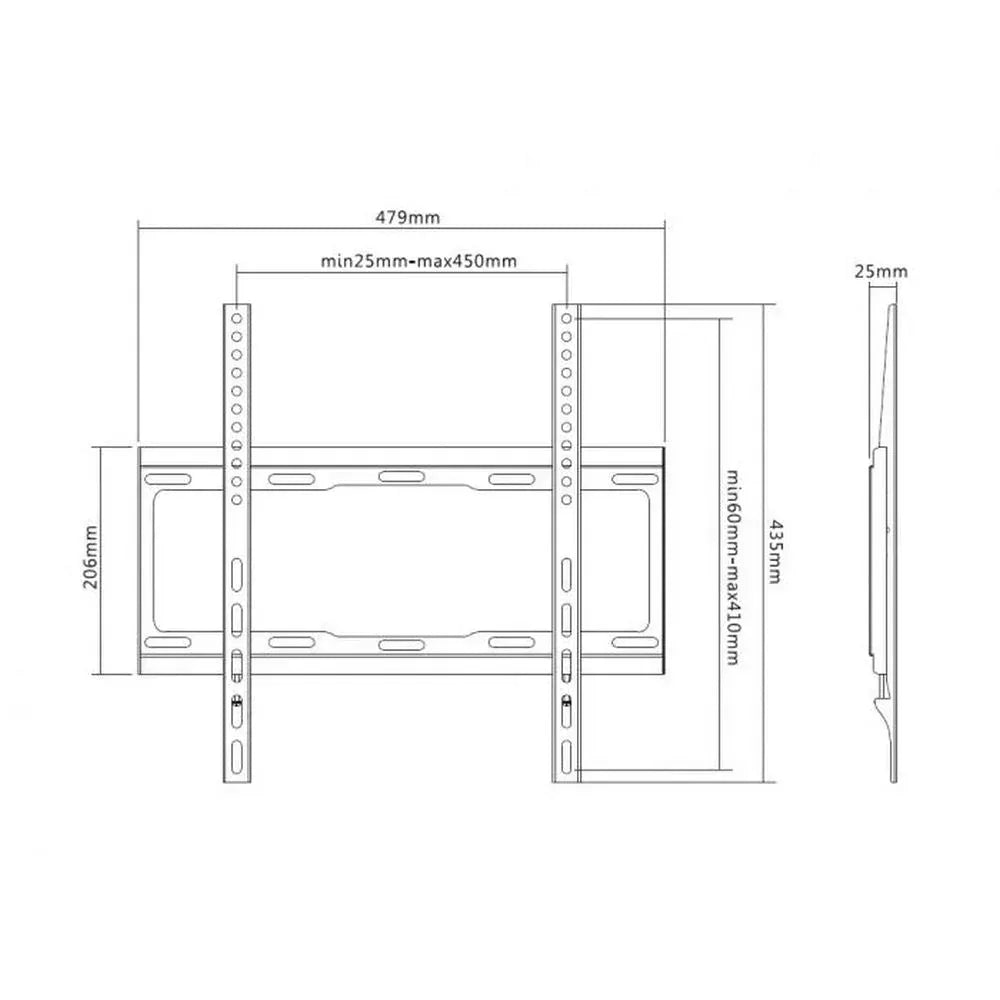EQUIP BRACK, TV 32"-55" FIXED WALL MT Guards On Duty Security