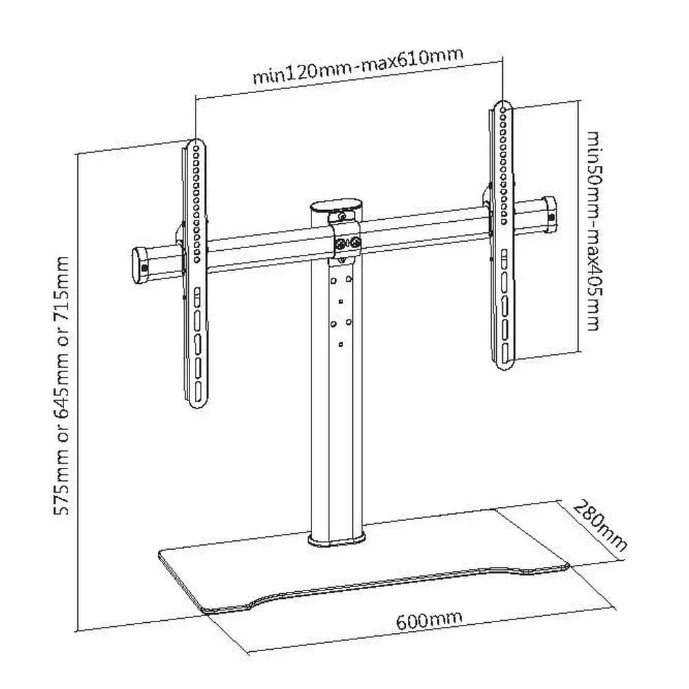 EQUIP BRACK, TV 32"-55" TABLETOP STAND Guards On Duty Security