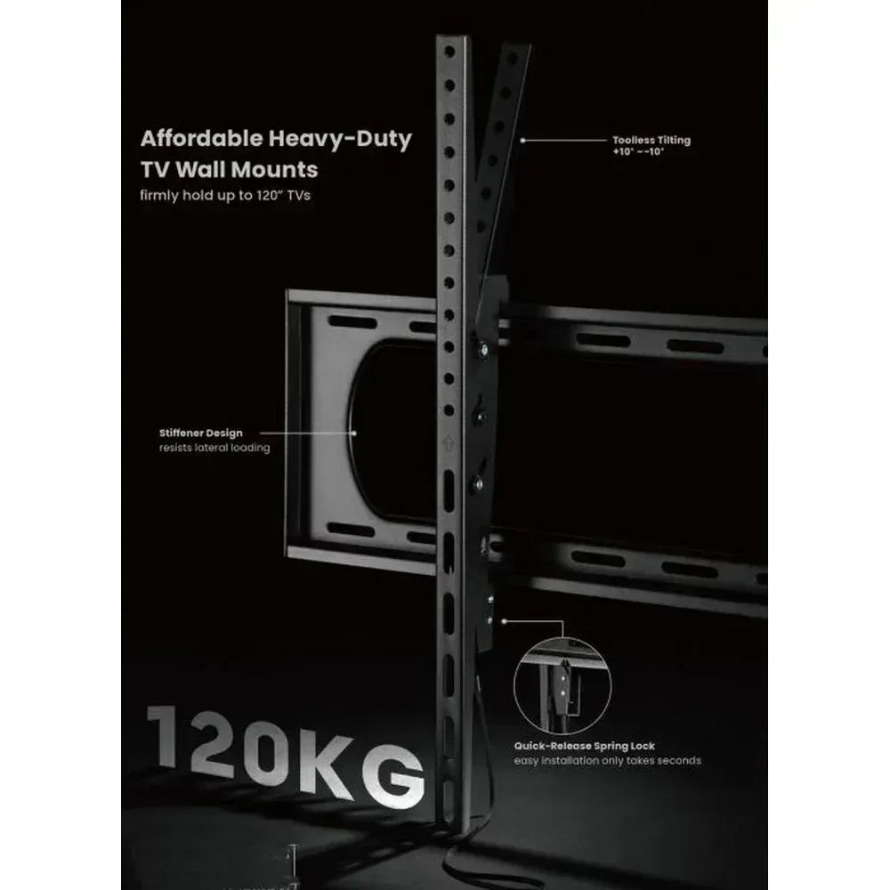 EQUIP BRACK, TV 60"-120" TILT WALL MT Guards On Duty Security