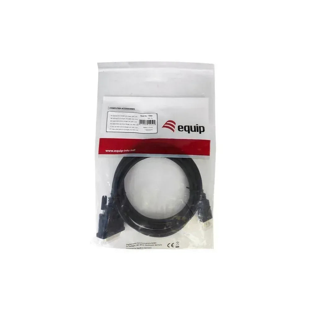 EQUIP CABLE, HDMI - DVI 2.0M BLACK Guards On Duty Security
