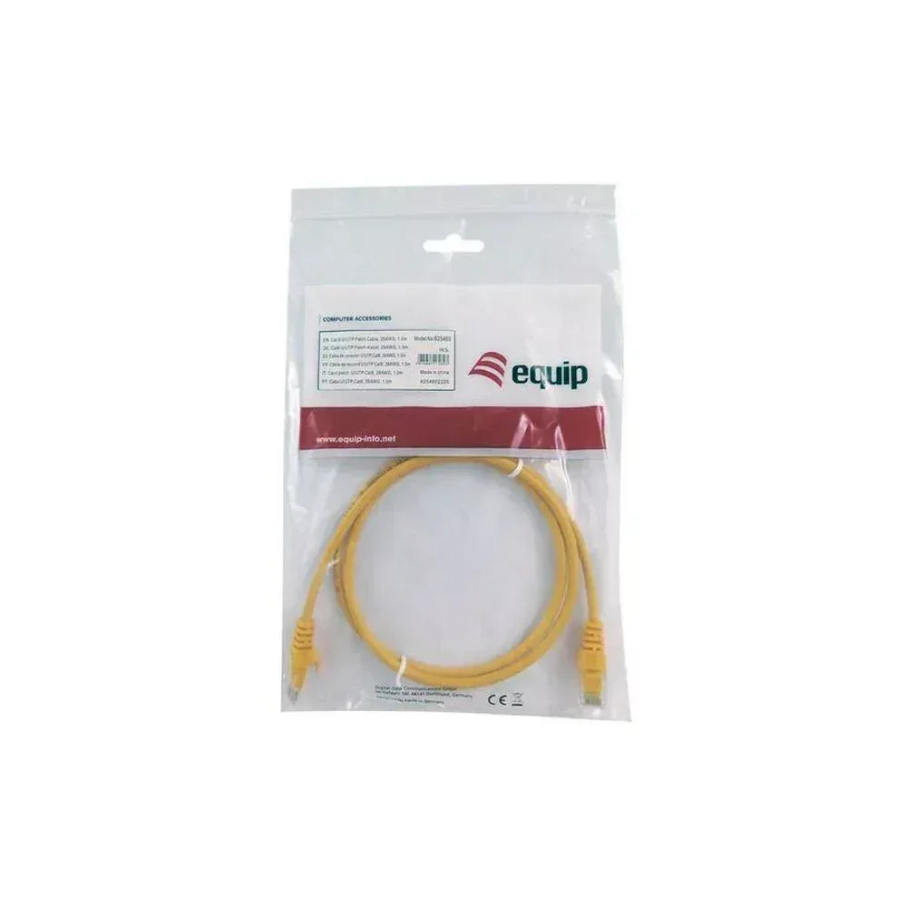 EQUIP CABLE, NET/W CAT6E PATCH 0,25M YEL Guards On Duty Security