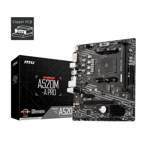 MSI A520-A PRO MAINBOARD - Guards On Duty Shop & Security Guards
