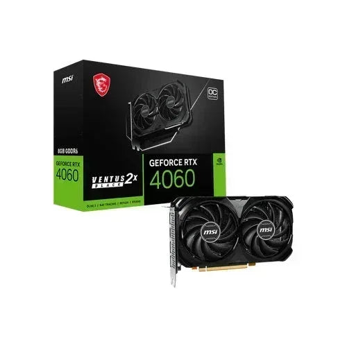 MSI RTX 4060 VENTUS 2X 8GB Black OC Guards On Duty Security