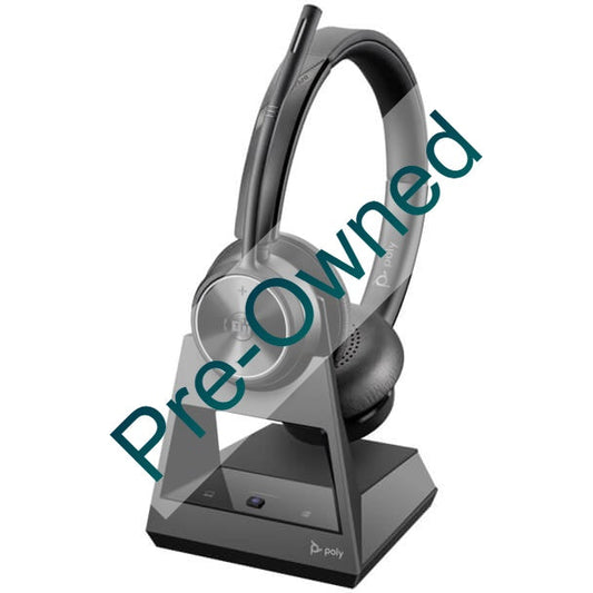 CPO POLY SAVI 7320 UC STEREO MICROSOFT TEAMS CERTIFIED DECT HEADSET CPO - BOX OPENED/BOX DAMAGED - Guards On Duty Shop & Security Guards