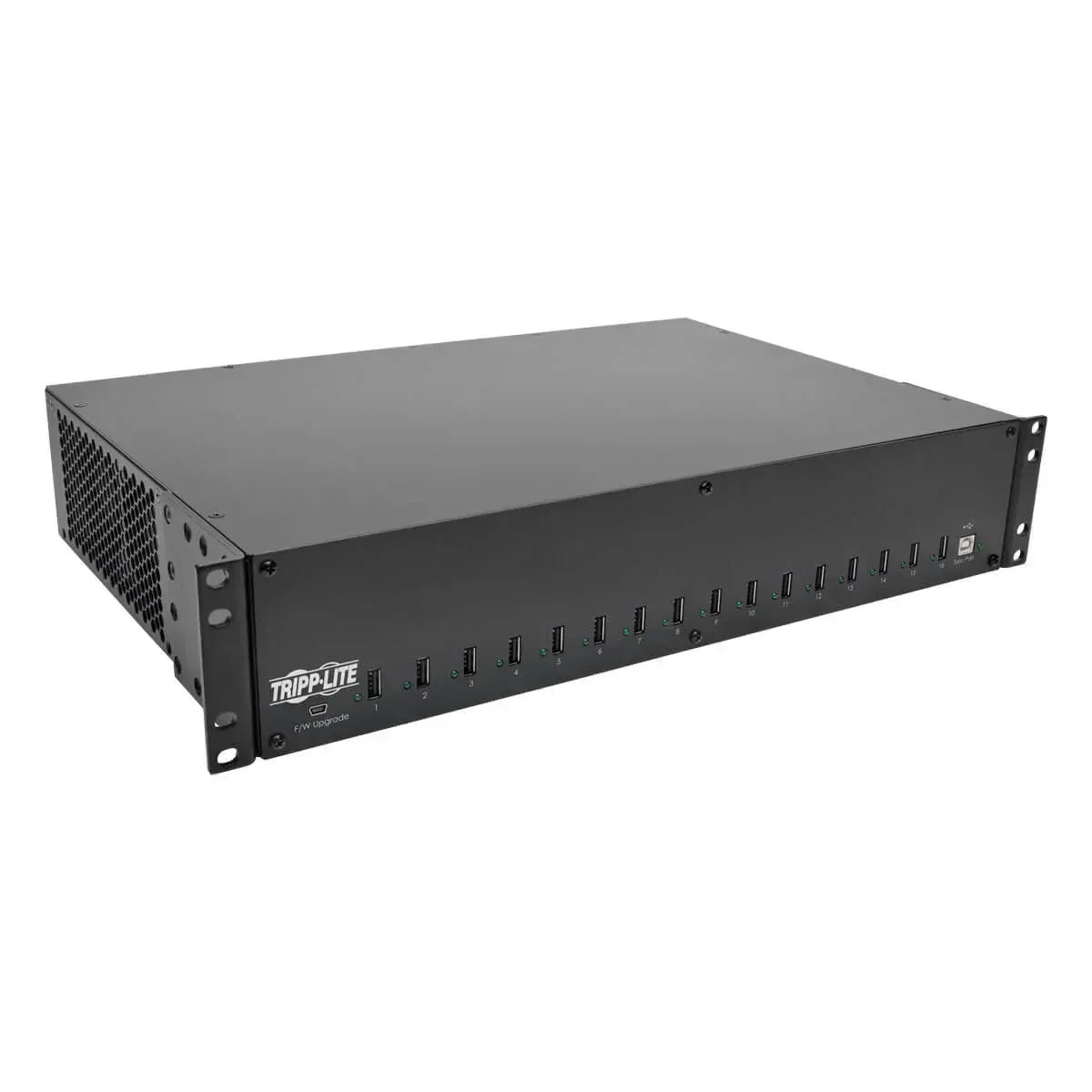 EATON 16-PORT USB CHARGING STATION WITH SYNCING, 230V, 5V 40A (200W) USB CHARGER OUTPUT, 2U RACK-MOUNT - Guards On Duty Shop & Security Guards